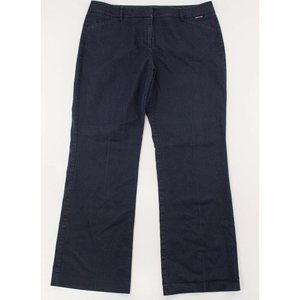 New York & Company Trouser Pants 12 Blue Stretch